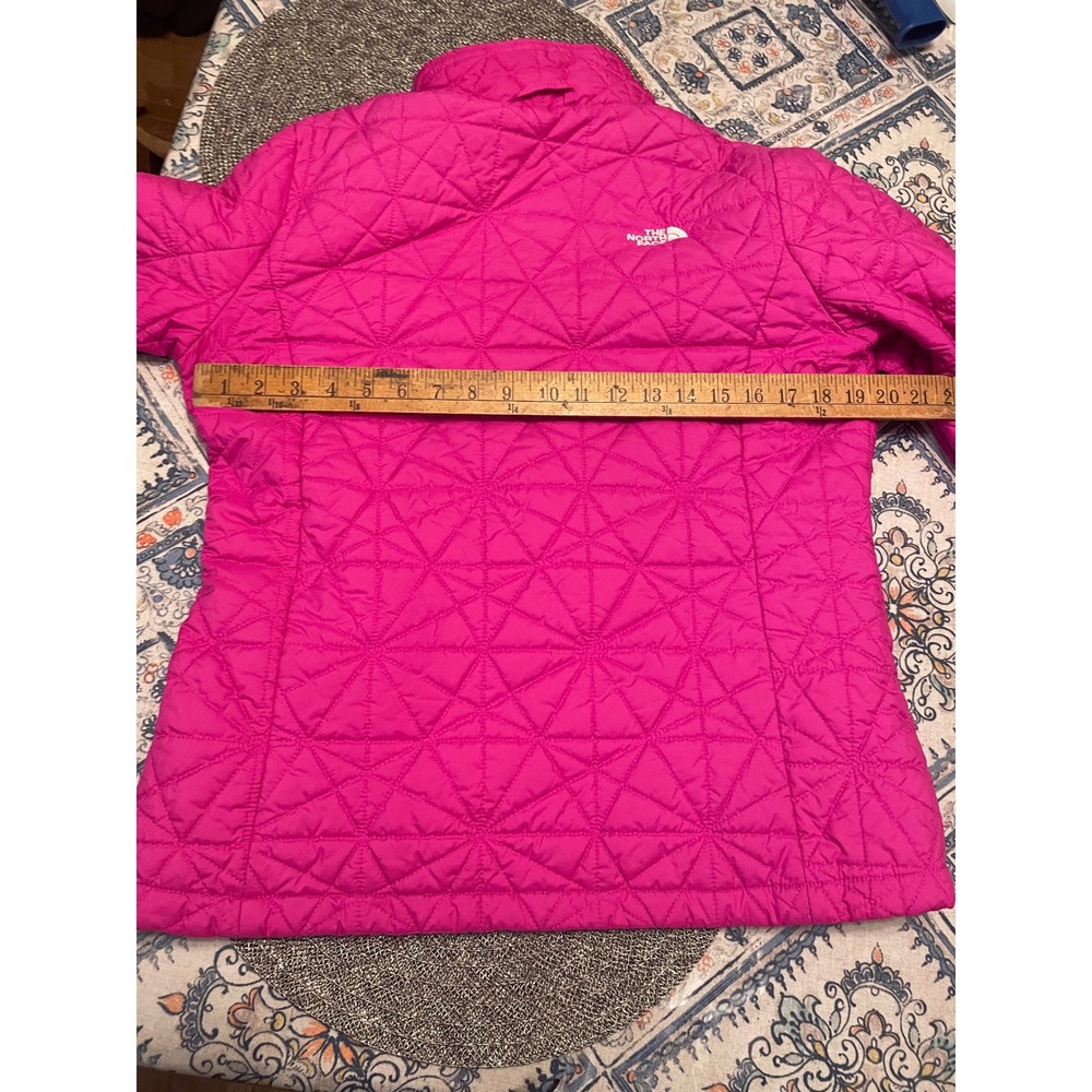 The North Face Womens Pink Thermoball Quilted Puffer Jacket Full Zip Large - Picture 4 of 4